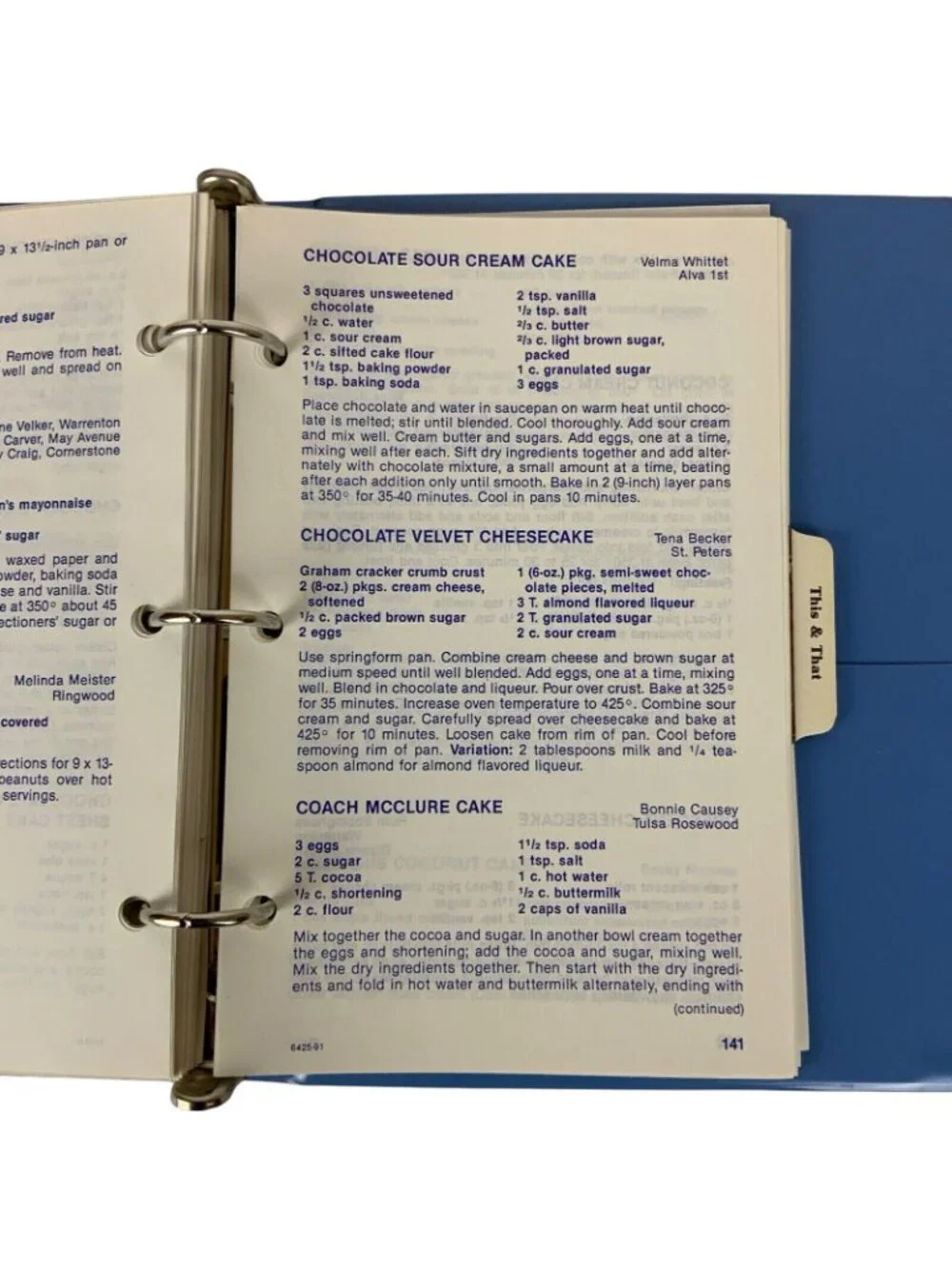 Cooking With Grace Cookbook Tri-State District Wesleyan Women International 1991